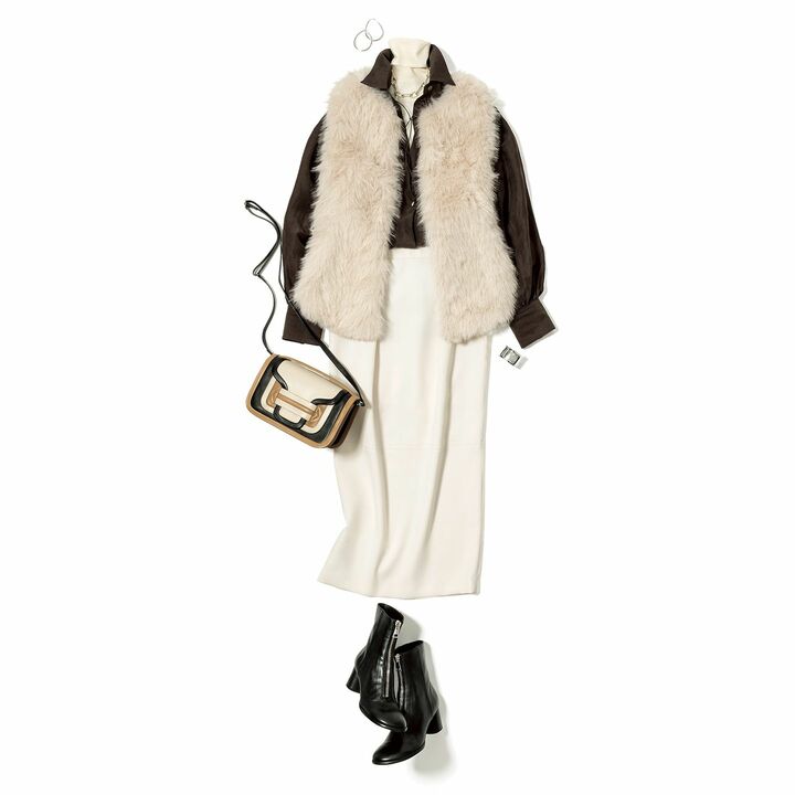 望月律子さんスタイリングによる冬コーデ