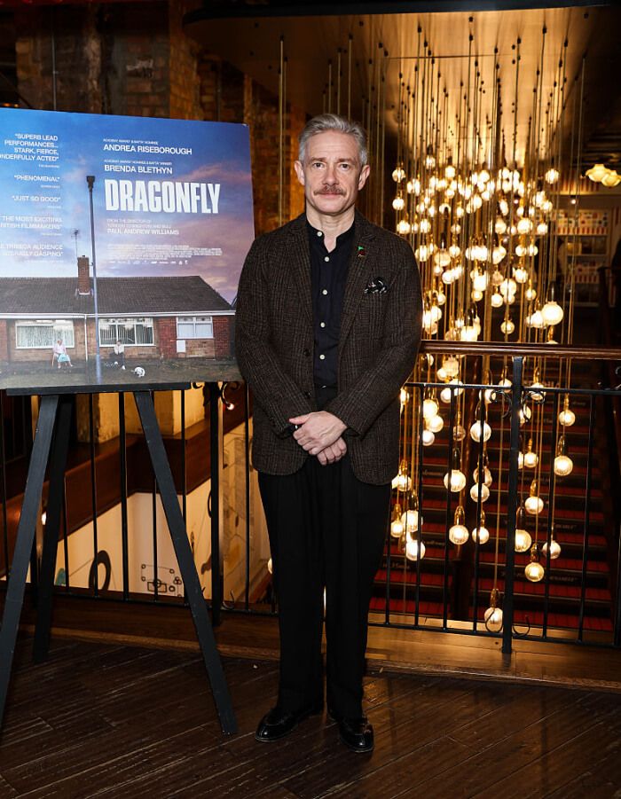 2025年11月6日、『Dragonfly』ロンドンプレミア。主な出演者はアンドレア・ライズボロー、ブレンダ・ブレッシン、ジェイソン・ワトキンス。