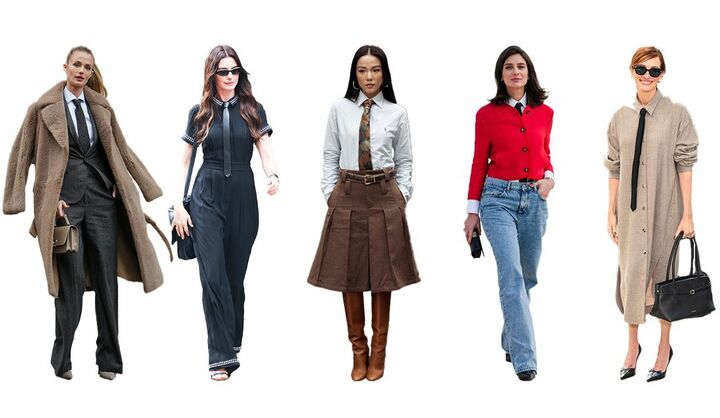 ネクタイコーデレディース