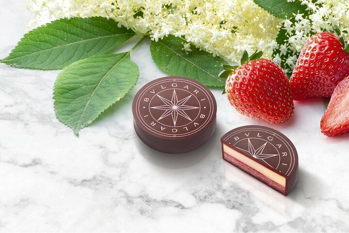 ブルガリ ドルチの季節限定チョコレート・ジェムズ「ストロベリー エルダーフラワー」