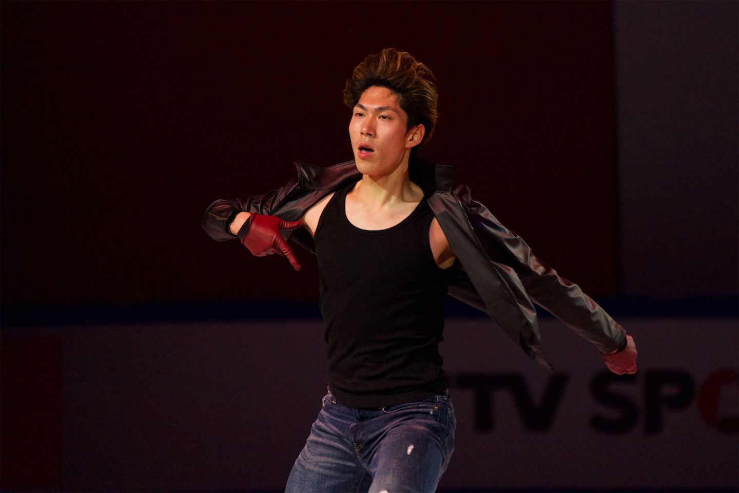 エキシビションナンバー「Pump It」でパフォーマーぶりを発揮。写真:Osports Photos/アフロ