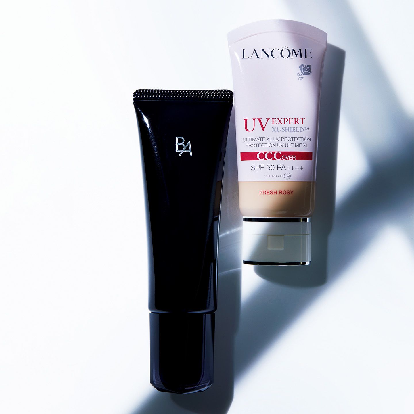 左から/ポーラ B.A プロテクター 45g ¥11,000、ランコム UV エクスペール XL CCC 全3色 30ml ¥5,800