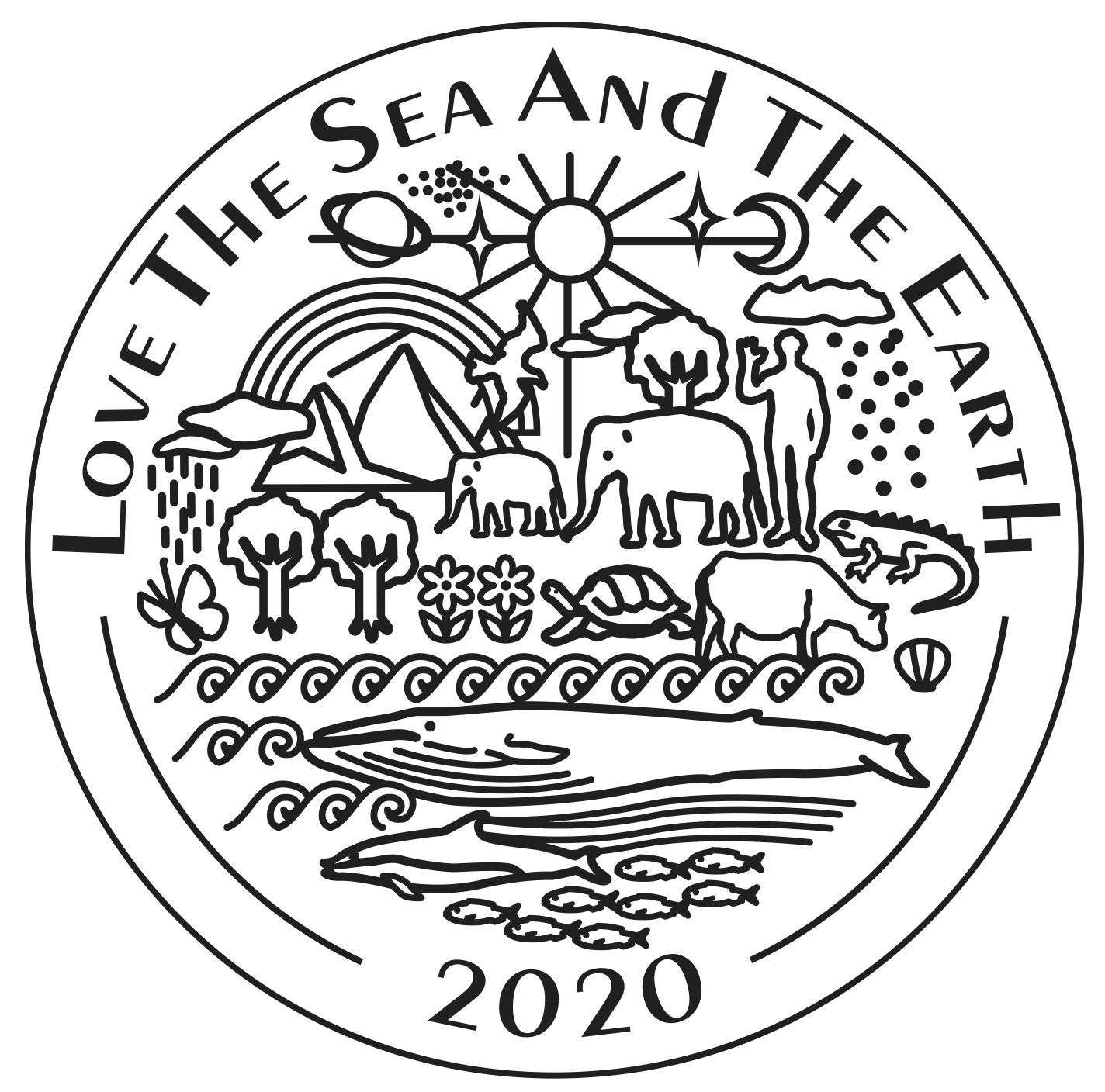 “Love The Sea And The Earth”のシンボルマークをそれぞれの裏蓋に刻印。