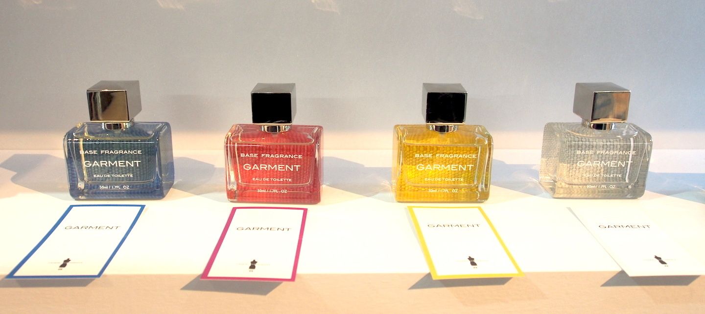 ベースフレグランス 左から「シアン」・「マゼンダ」・「イエロー」・「ホワイト」各50ml ¥13,824