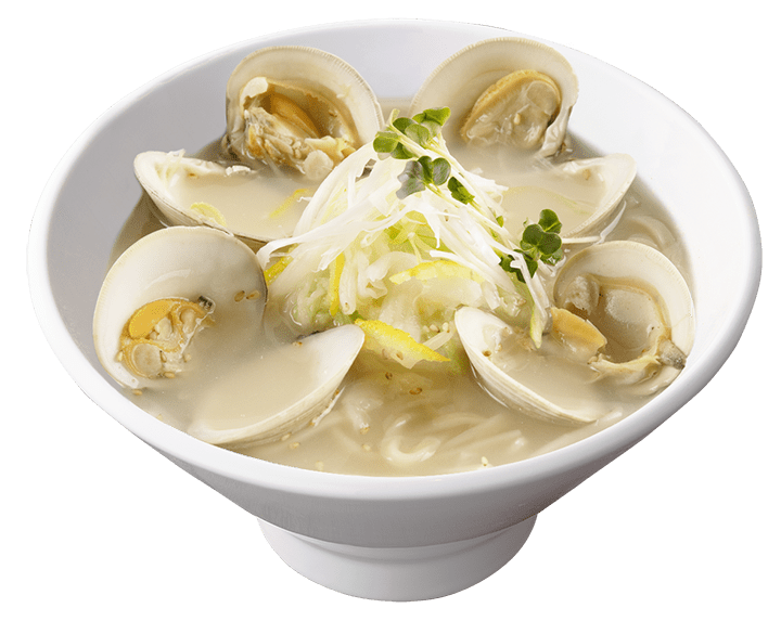 うま味が詰まったコクのある鶏白湯ベースに、爽やかな柚子のアクセントが効いた「柚子塩大貝湯麺」¥950