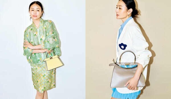 井川 遥さんが魅せる！「フェンディ」彩り豊かな“春色オーラ”に包まれて