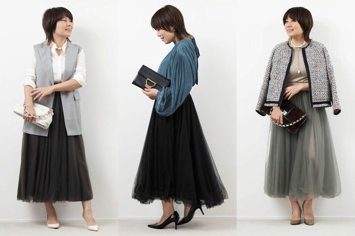 スタイリスト・望月律子さんの華やぎスカートスタイル3