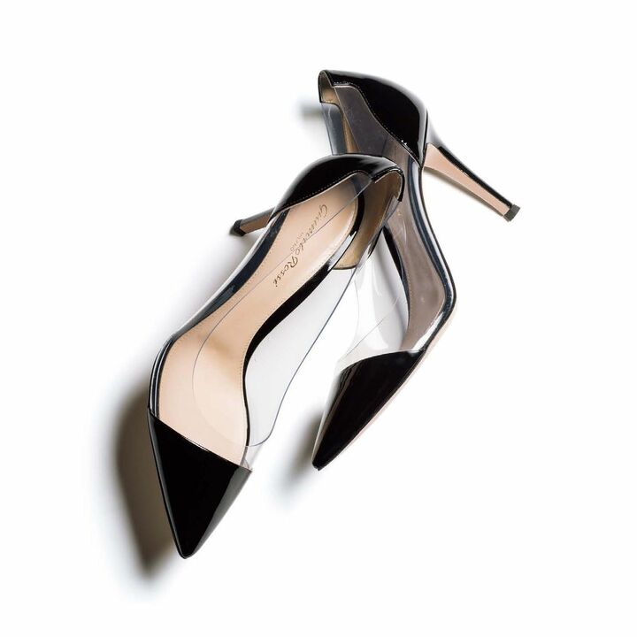 靴［ヒール8.5cm］￥91,000（ジャンヴィト ロッシ ジャパン）　［Precious2019年6月号84ページ］