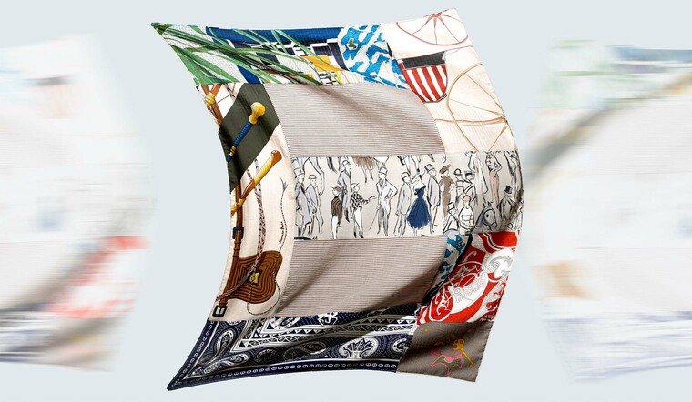 エルメスのショール『グラン・パッチワーク』