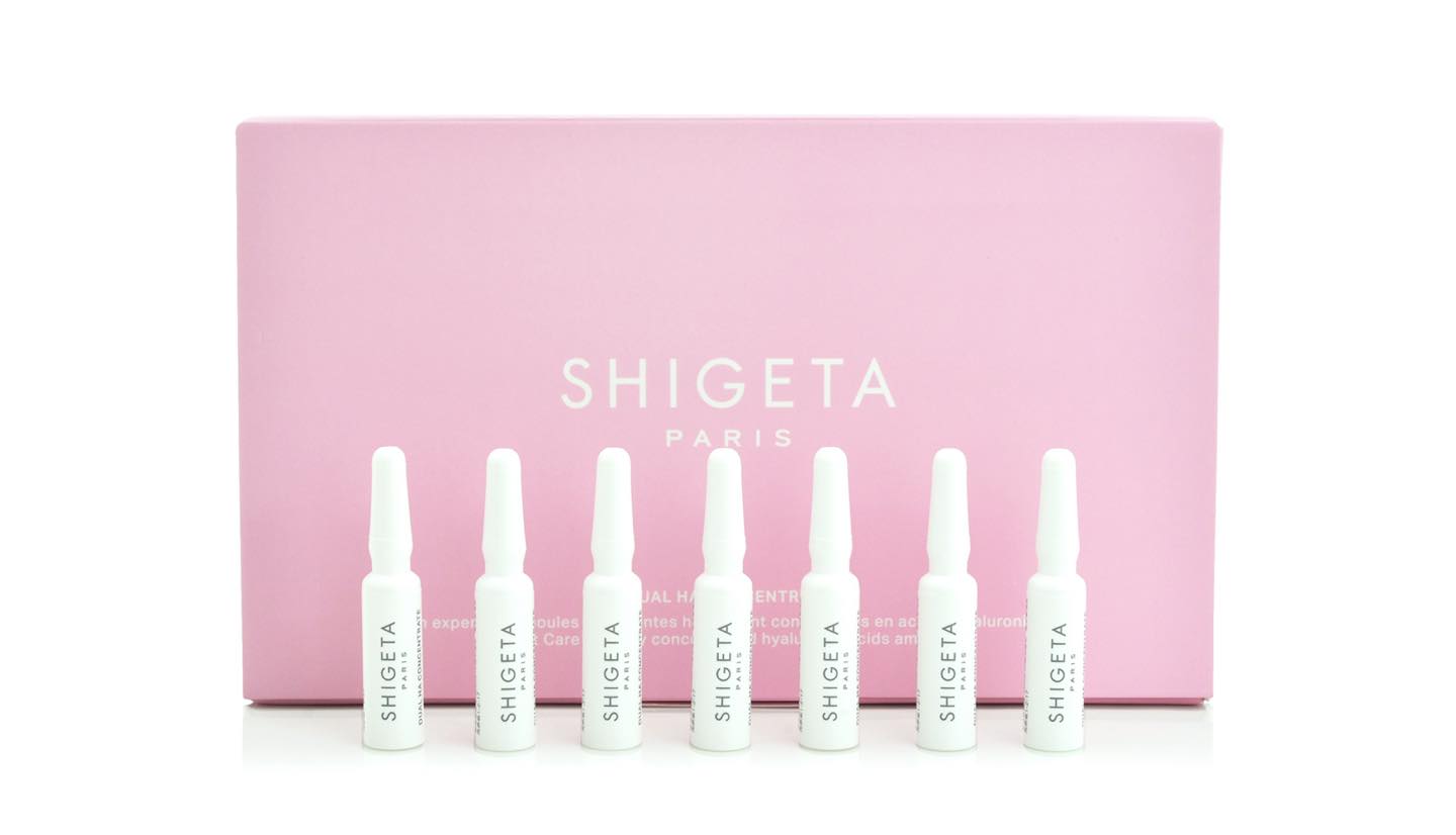 SHIGETA デュアルHAコンセントレート 1.5ml×7本 ¥8,500(2020年10月2日、SHIGETA Japan公式ホームページとコスメキッチンで先行発売、10月16日全国発売)
