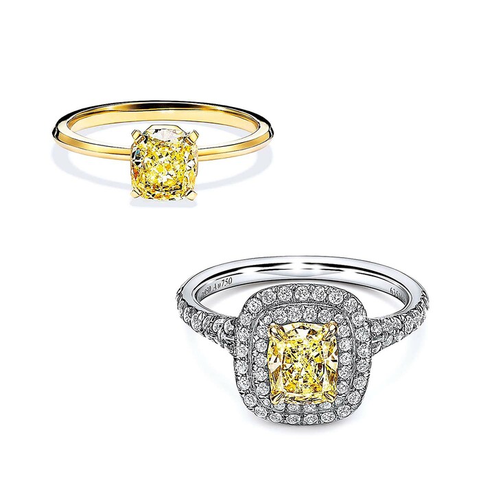 ティファニーのダイヤモンドリング2種