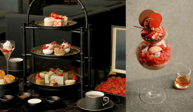 アマン東京のストロベリーデザート