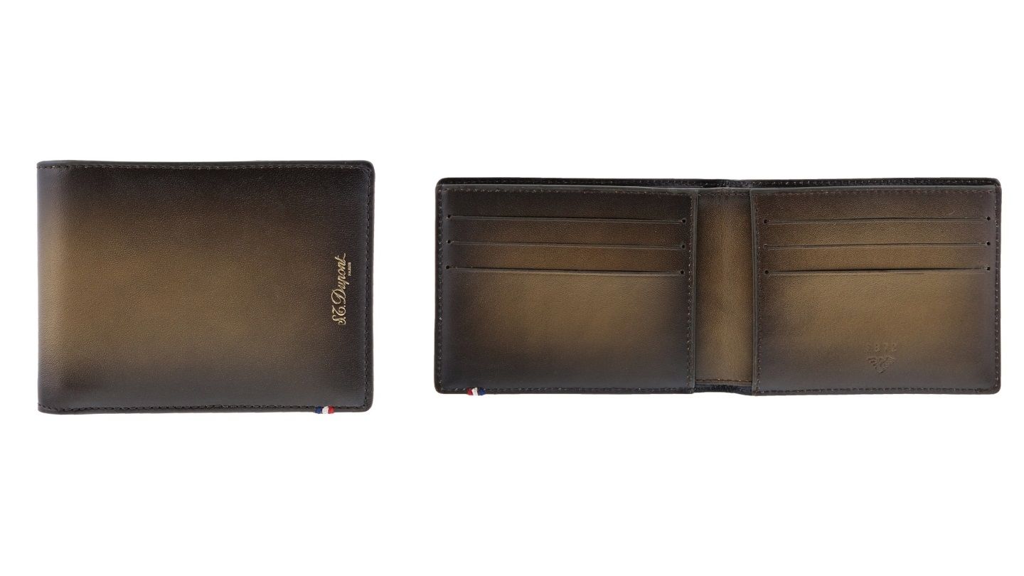エス・テー・デュポン レザーコレクション「アトリエ」二つ折り財布¥52,000【縦9x横11.5cm】※2019年11月発売予定