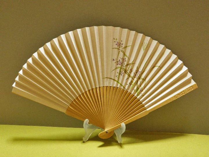 紙扇子(つゆくさ)