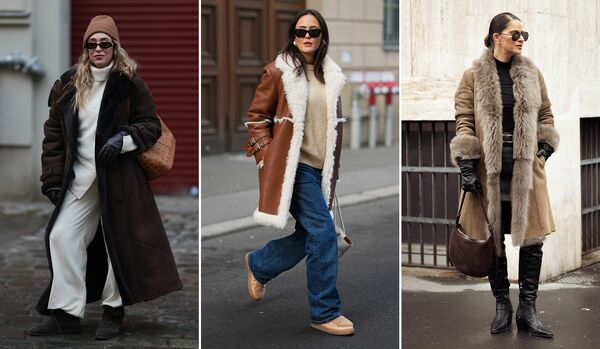 スマート見えが成功への近道!「ムートンアウター」旬スタイル3選【海外スナップ】