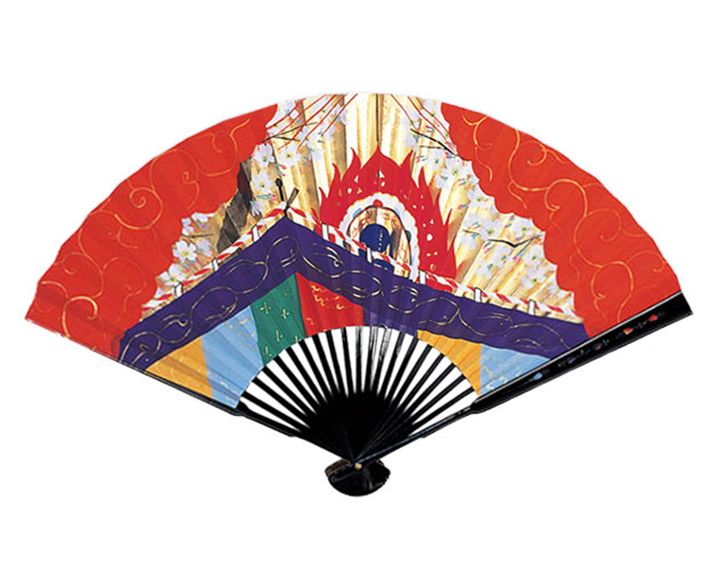 舞扇子「道成寺 中啓 手描き舞扇子」
