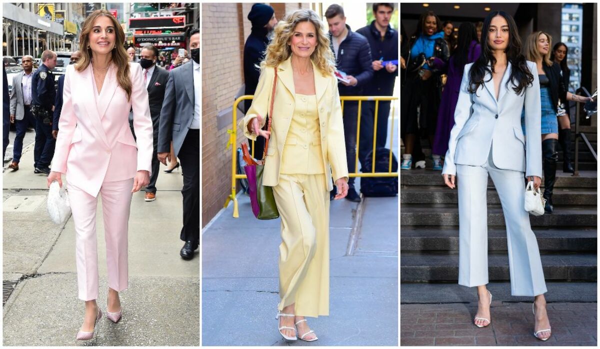 パステルカラースーツ×白小物」で透明かつフレッシュに！ 新鮮コーデ3  