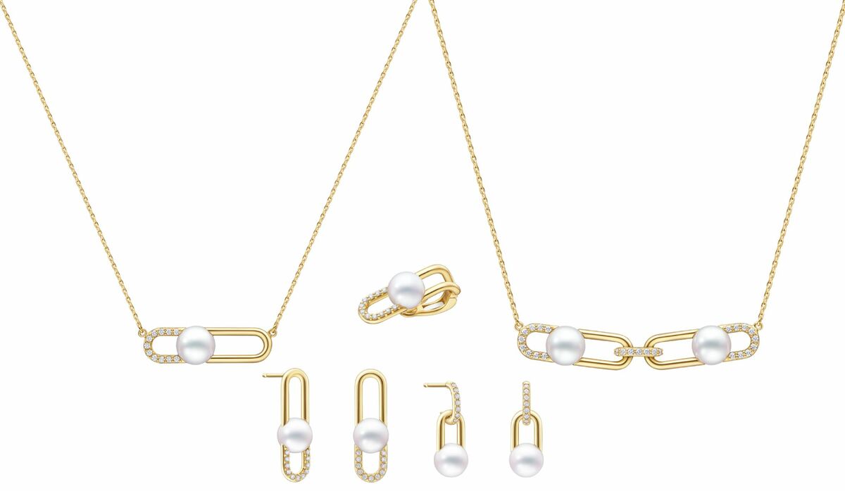 NEW【国内即発】TASAKI ファインリンク リング トリプルパール リング RC-4826-18KYG|リング/TRIPLE PEARL