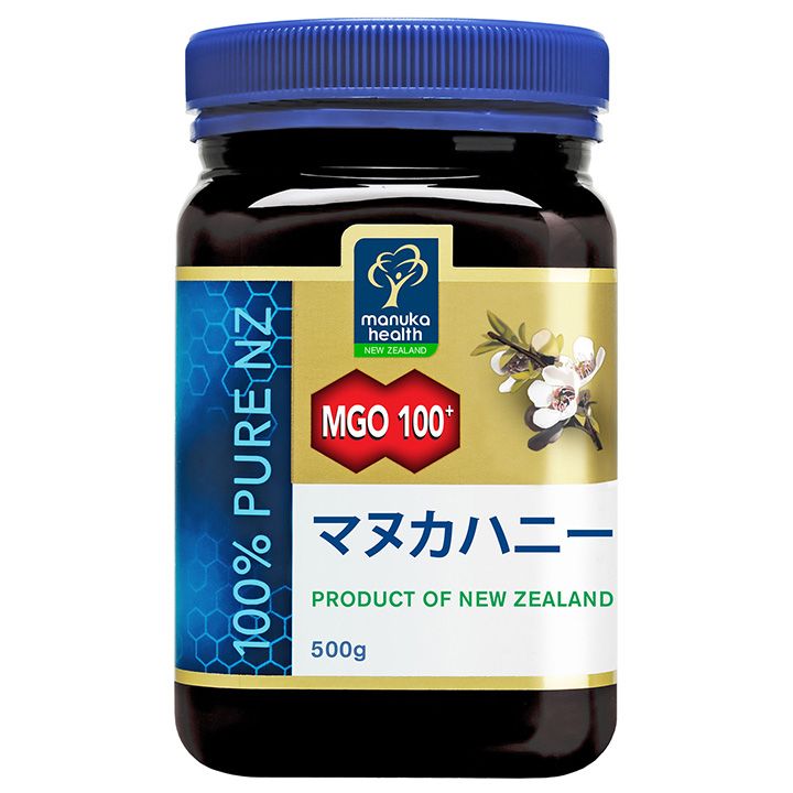「マヌカヘルス」 マヌカハニーMGO100+ 内容量:500g ¥6,480(税込)