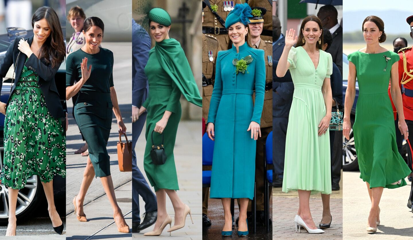 キャサリン皇太子妃とメーガン妃のグリーンの装い6選