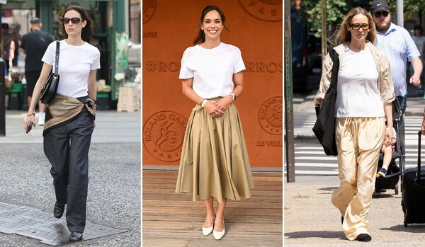 クリーンな魅力全開「白Tシャツ」の夏ベーシック３選【海外スナップ】