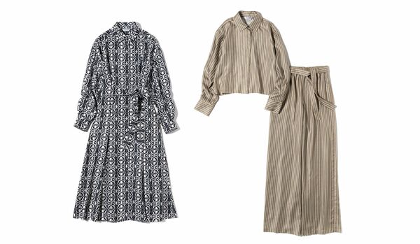 【マックスマーラ】秋一番のエレガント服｜ピュアシルクツイルの光沢がリュクスなワンピース＆セットアップ