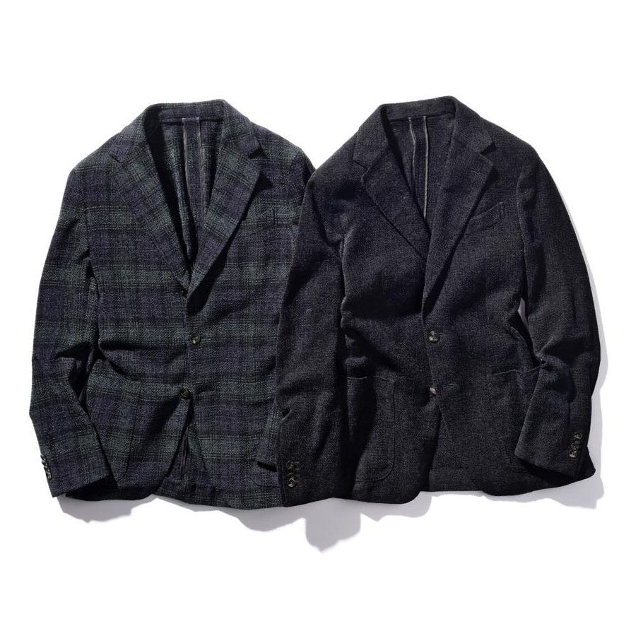 ジャケット各¥170,000(トゥモローランド〈カルーゾ × トゥモローランド〉)