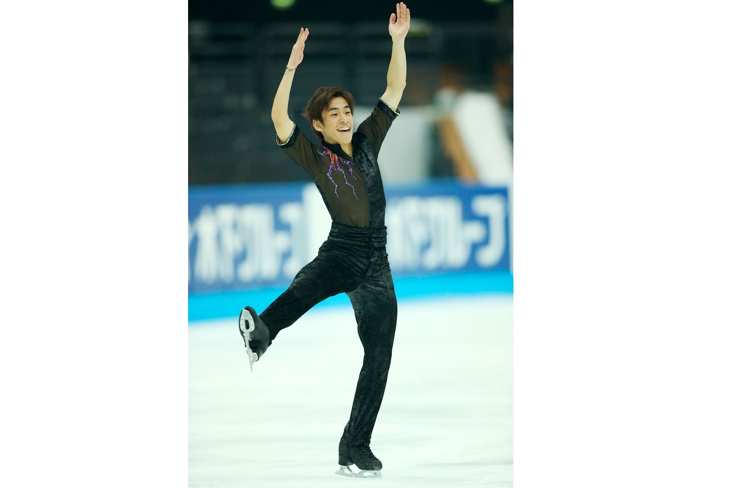 伸びやかなスケーティングと笑顔たっぷりのパフォーマンス。写真:築田純/アフロスポーツ