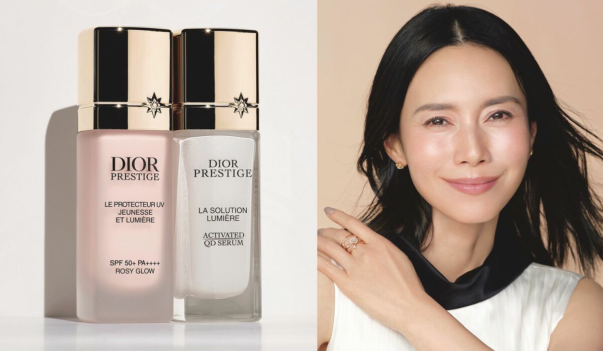 中谷美紀さん×ディオール『プレステージ ホワイト』美容液＆UV下地の新