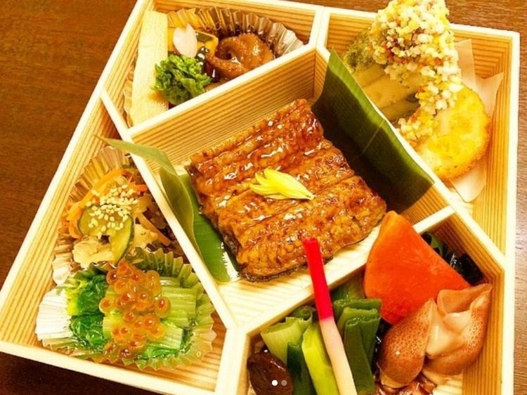 割烹料理と鰻のセット『酔真』1,500円(税別)