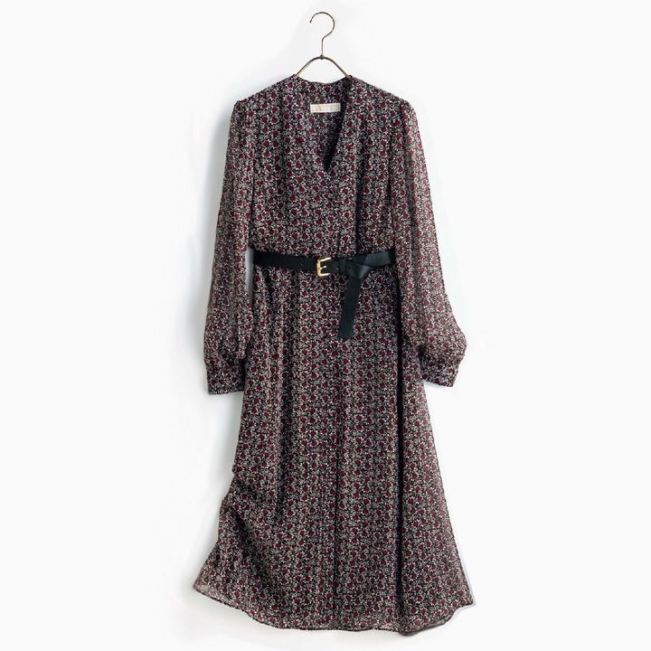 ワンピース［ベルト付き］￥29,000（マイケル・コース〈マイケル マイケル・コース〉）　[Precious2018年10月号159ページ] 