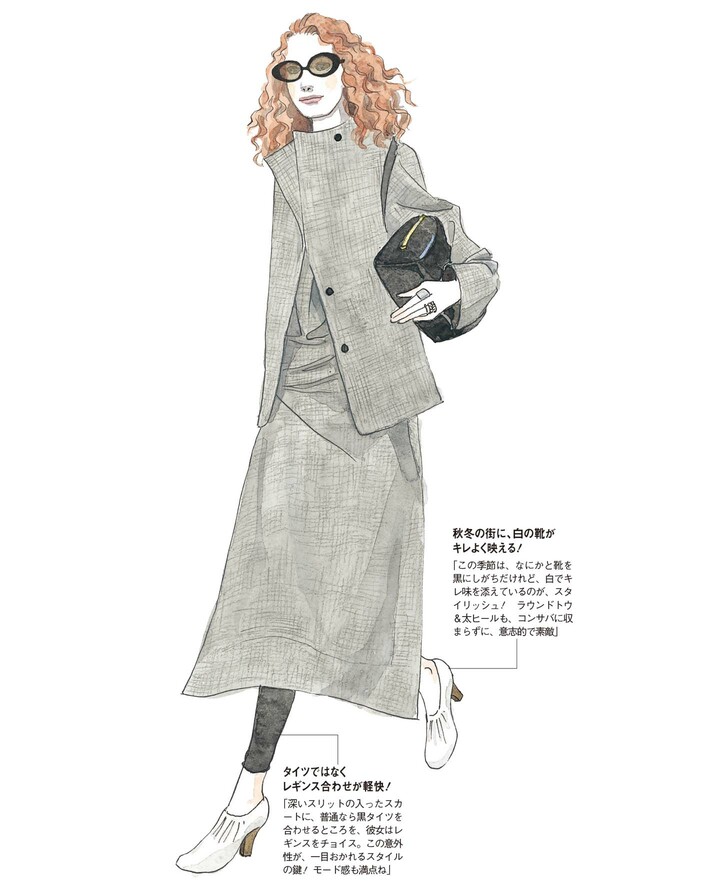 齊藤木綿子さんによる女性のイラスト
