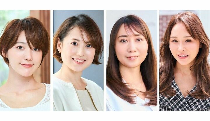 斜め前髪のヘアスタイル