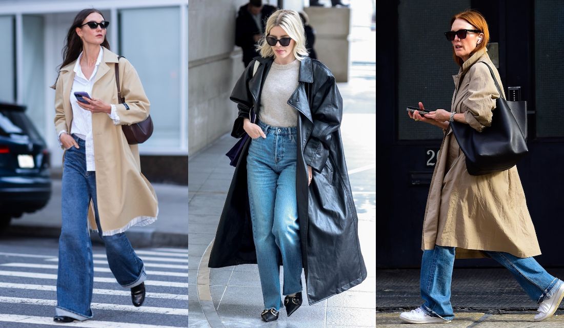 最旬】ジュリアン・ムーアも！シンプルなのにあか抜ける「トレンチ