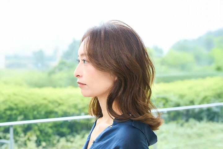 40代 髪型_2,ミディアムヘア_2