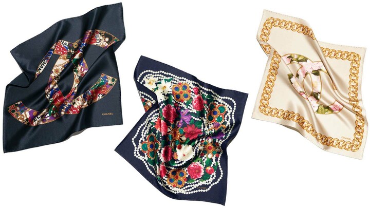 シャネルのスカーフ3種