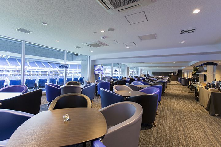 法人専用のVIPラウンジ ©GAMBA OSAKA