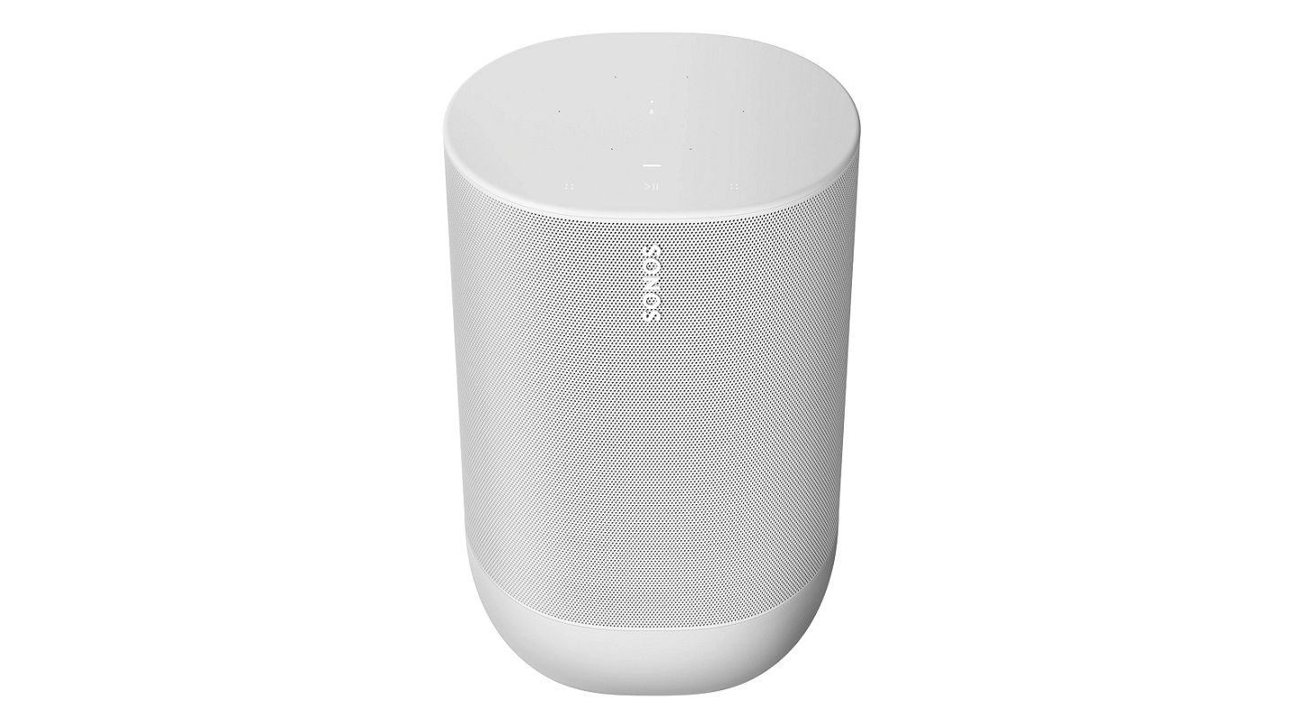 「Sonos Move」【高さ240 x 幅160 x 奥行き126 mm、重量 3kg、カラー:ルナーホワイト】¥46,800