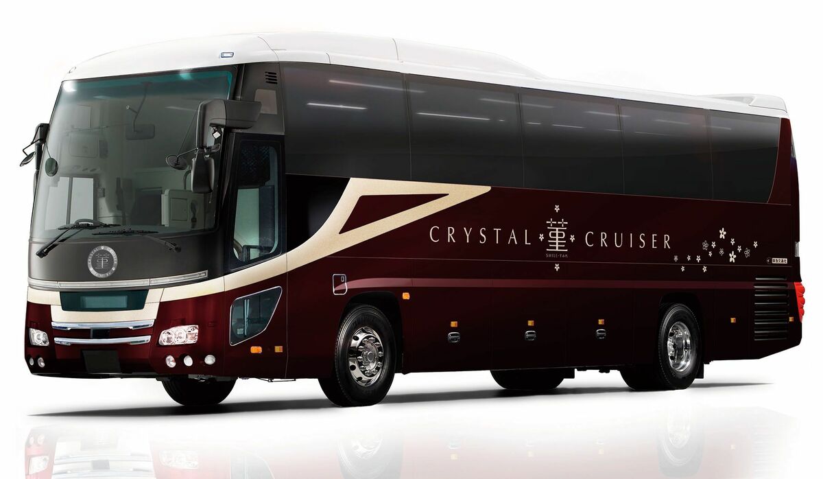 日本一の豪華バス・クリスタルクルーザー「菫（すみれ）」が注目されて