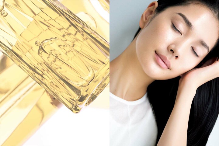 モデルの大塚まゆかさんとオイル