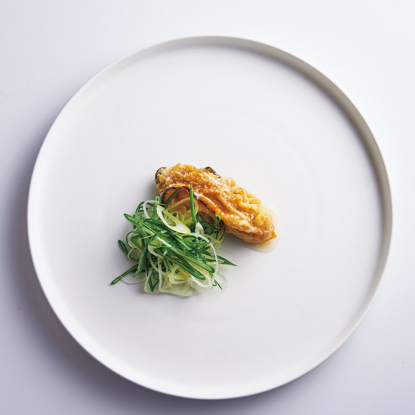 7th dish/牡蠣と下仁田ネギの塩炒め