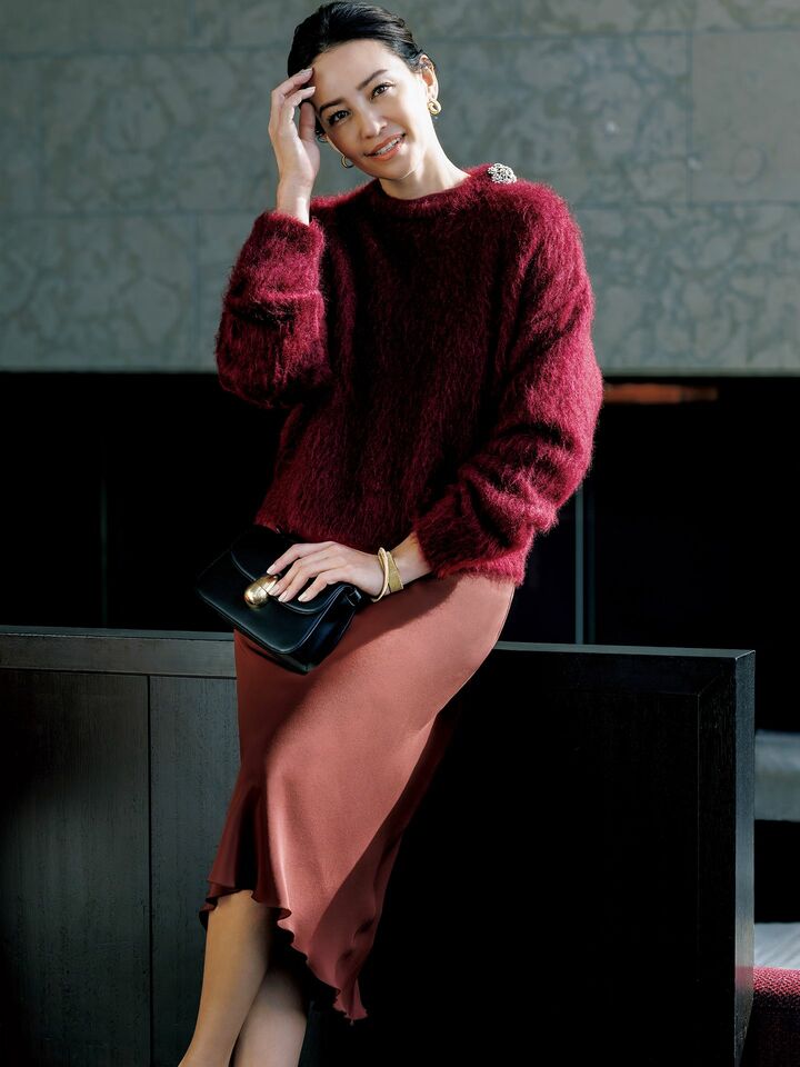 冬コーデ_1,ニット_1,ワンピース_1