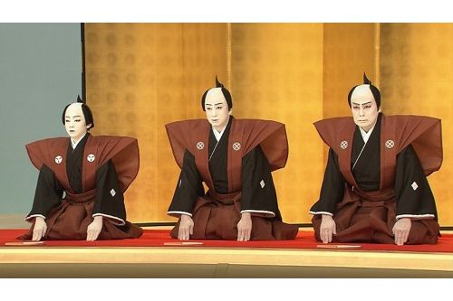 高麗屋三代襲名披露会見にて。