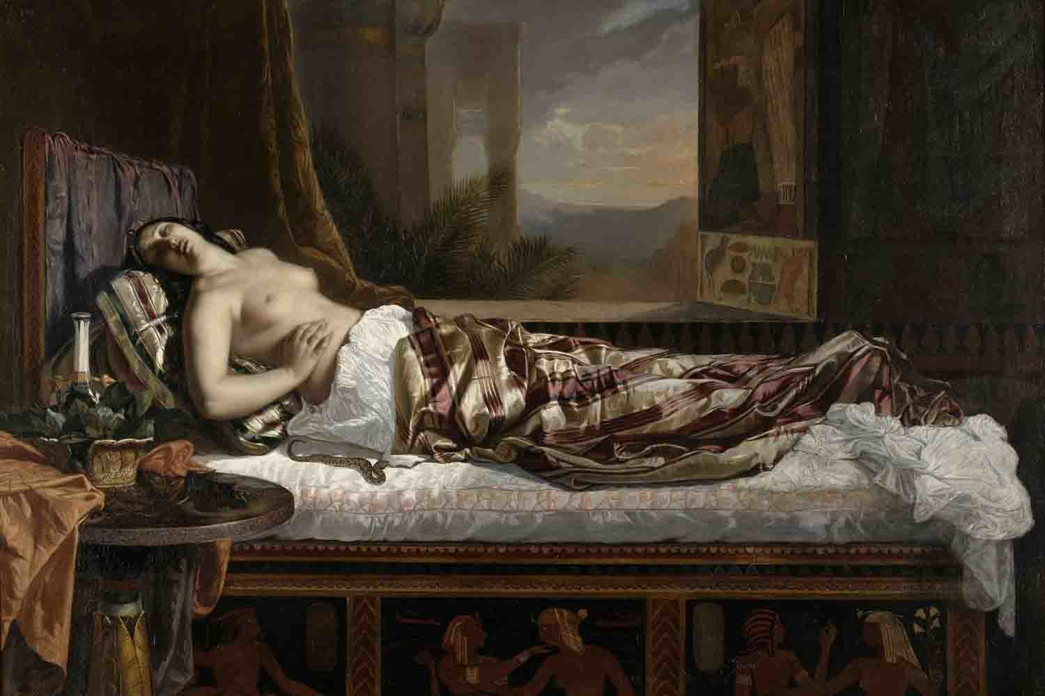 ゲルマン・フォン・ボーン 《クレオパトラの死》 1841年 油彩・カンヴァス ナント美術館蔵 © RMN-Grand Palais / Gérard Blot / distributed by AMF