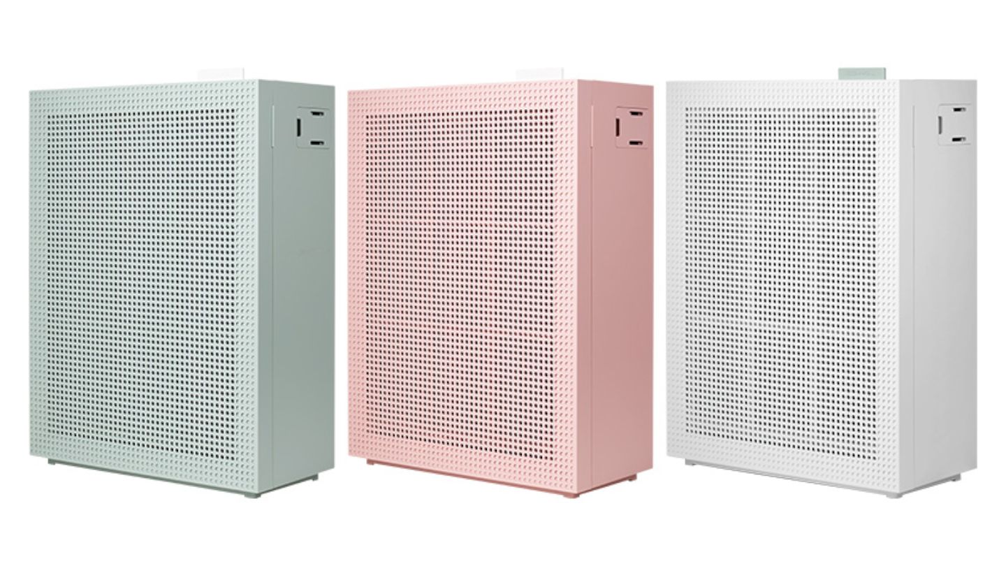 エアメガ/AIRMEGA 150(品番 AP-1019C) メーカー希望小売価格 ¥24,000 本体寸法 幅340×高さ469×奥行き165 (mm) 本体重量 5.5kg カラー アイボリーホワイト ピンク グリーン