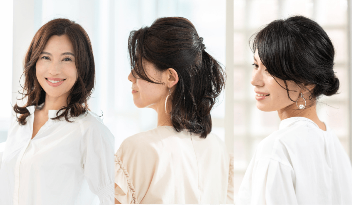 ミディアムの髪の毛 40代50代 真似したくなる巻き方や簡単アレンジ スタイリングテクニックのまとめ Precious Jp プレシャス
