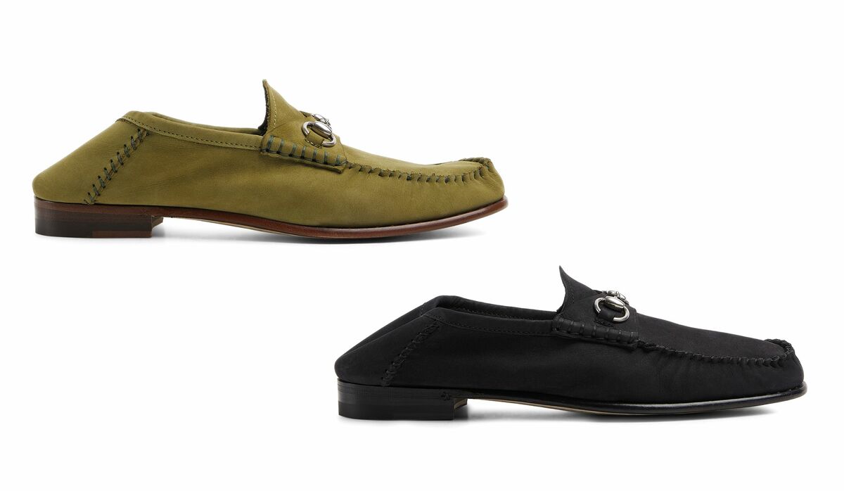 グッチ】脱・厚底の軽やかローファー｜柔らかなスエード素材を