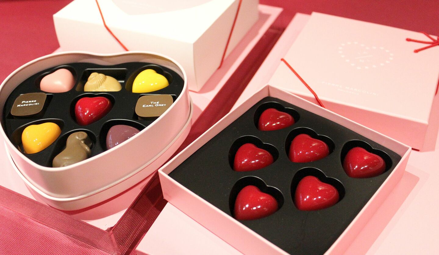 ピエール マルコリーニのバレンタインチョコレートの画像