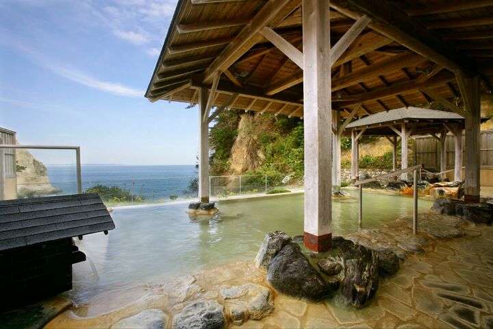 五浦観光ホテル別館の露天風呂