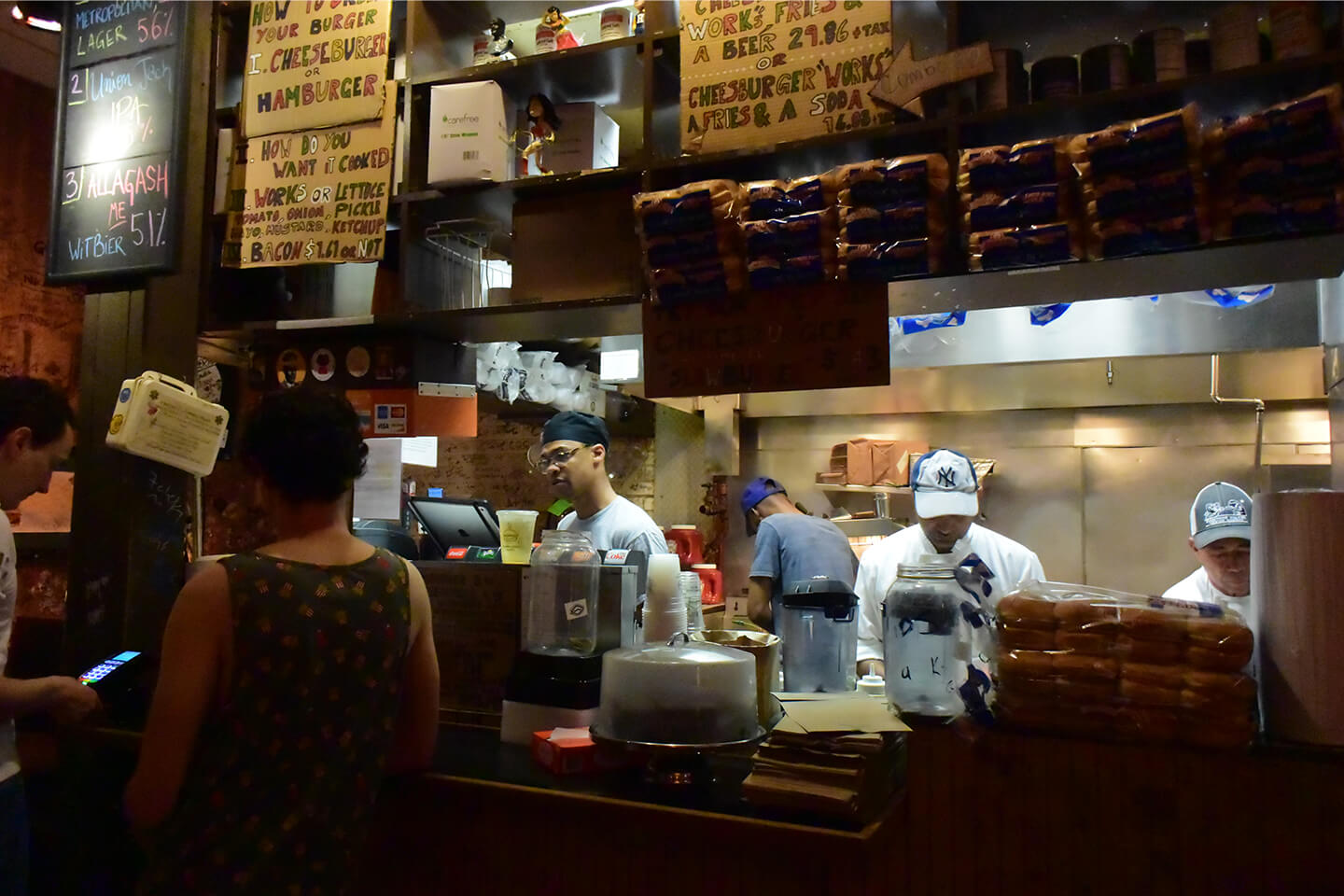 バーガー・ジョイントの店内